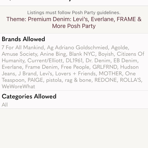 HOSTING THE PREMIUM DENIM POSH PARTY 🎉 - Picture 2 of 2